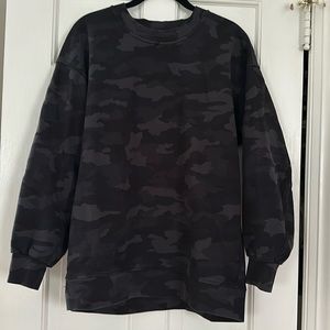 Lululemon perfectly oversized camouflage sweatshirt